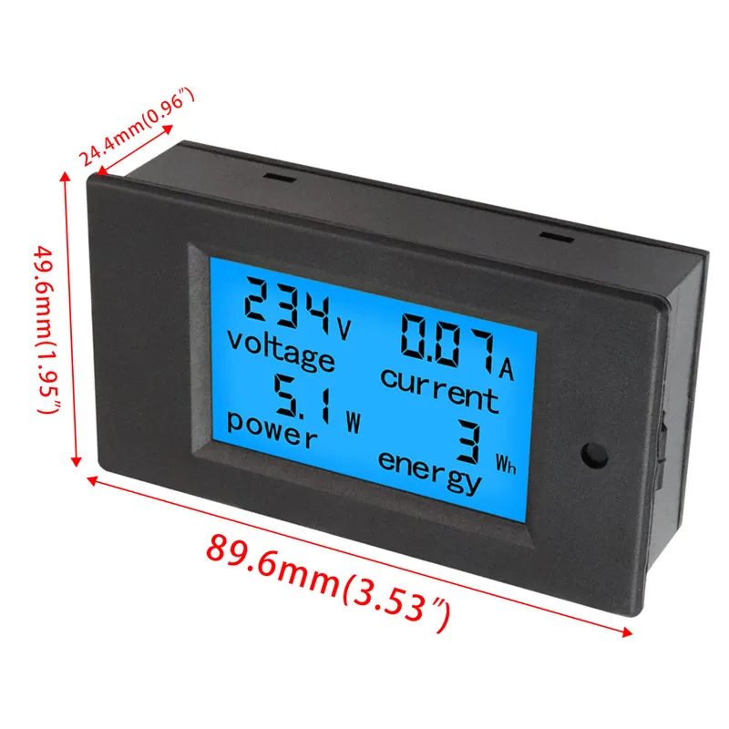 4 в 1 цифровой вольтметр амперметр с ЖК дисплеем 20 А/260 А|tester card|energy torchenergy fruit |