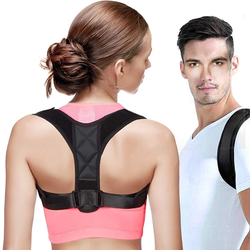 

Медицинский Регулируемый Корректор осанки до ключицы для мужчин, мужской бандаж для спины, поддерживающий пояс для плеч и поясницы, корсет ...