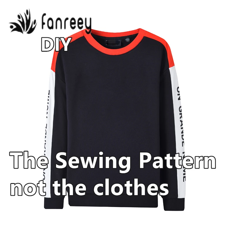 Декоративный Шов Мужской свитер с о-образной горловиной простота узоры для шитья