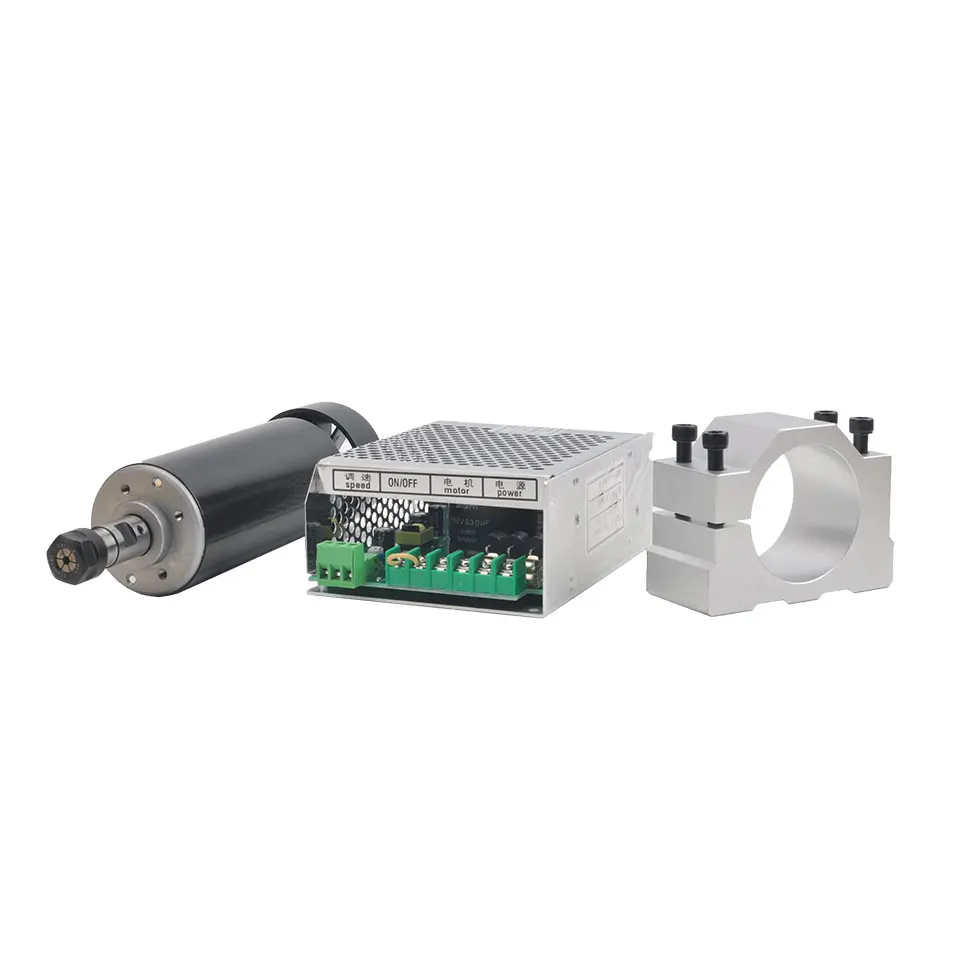 500W luftgekühlter Spindelmotor DC CNC0.5kw шпинделя ER11 Fräsmotor 110V 220V Schaltnetzteil 52MMDIY Стил Гарнер
