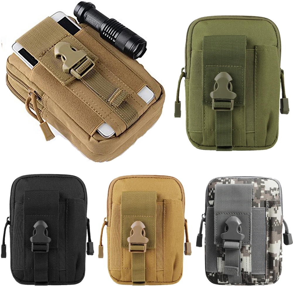

Military Molle Pouch Tactical Belt Waist Bag Outdoor Sport Waterproof Phone Bag Men Casual EDC Tool Pocket Hunting Fanny Pack