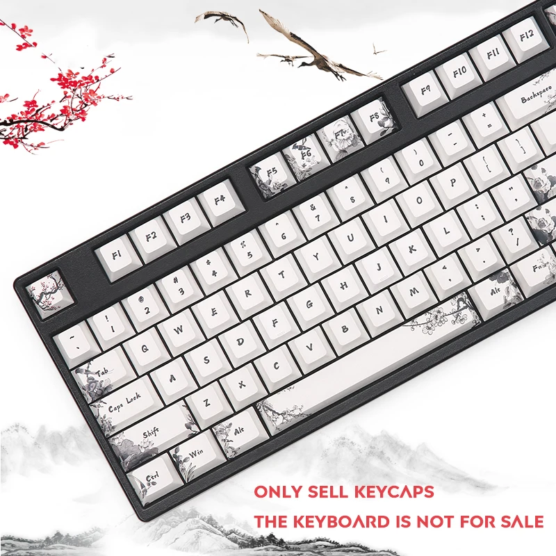 122 Key чернил покраска оригинальная высота краситель подложка KeyCaps для GK64 TADA68 KBD75 Mx