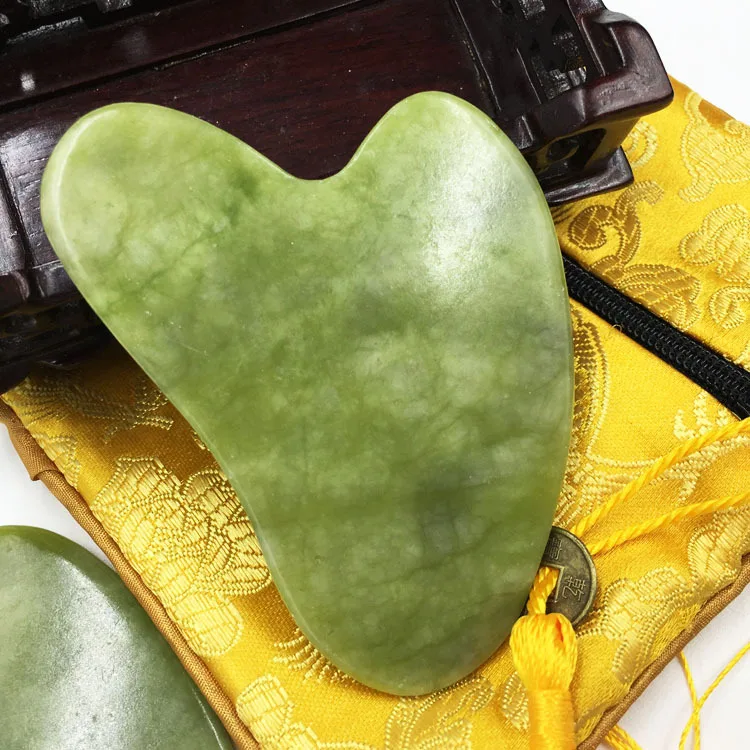 Natural Jade Guasha Massager Stone Gua Sha Board Beauty Tool Health Care Guasha Scraper Face Lifting