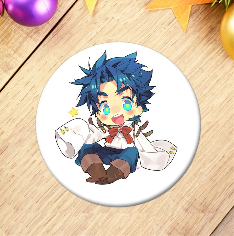 ; аниме «Jojo невероятное приключение значок косплея брошка мультфильм шпильки ювелирной коллекции Выпускной подарок рюкзаки кнопки для одежды