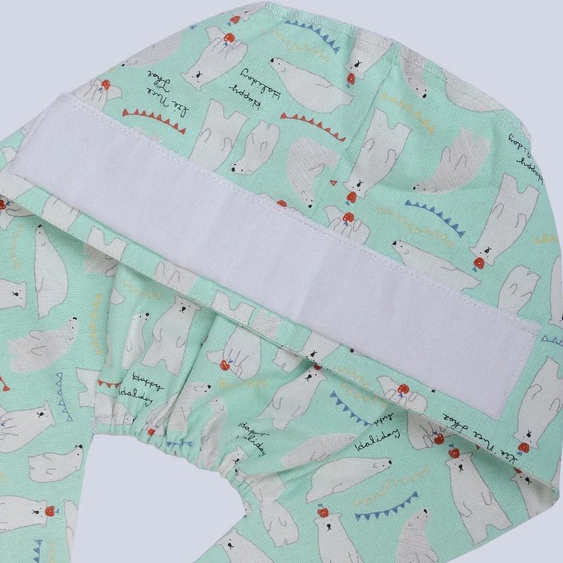 Шапка с узором белого медведя скрабы повязкой на голову для мужчин женщин 100%