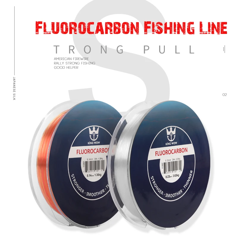 Simago рыболовная леска из углеродного волокна с 100% фторуглеродным покрытием 150