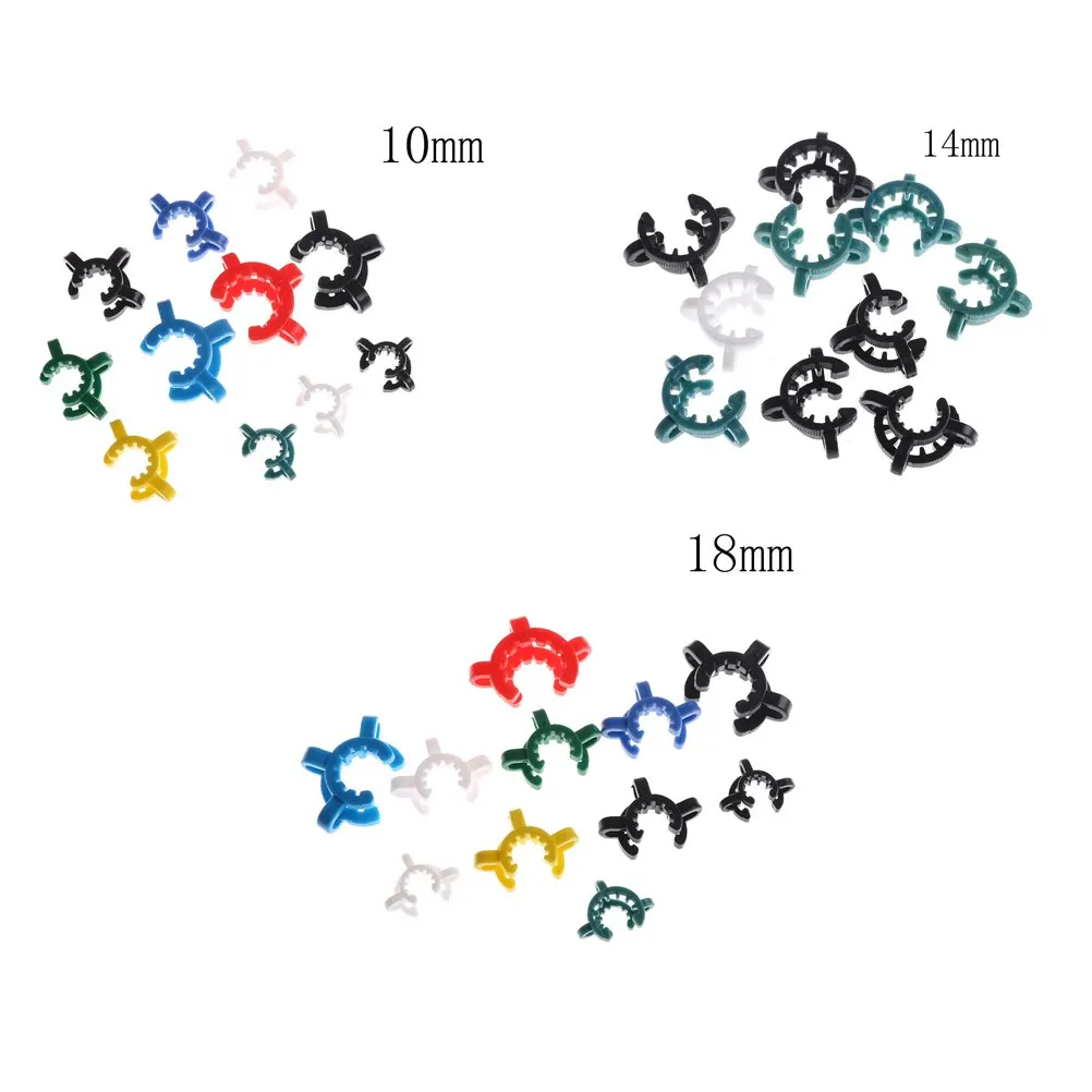 Высокое качество 10 шт. 14 мм 24/29 Пластик зажим щипцы клип Keck на протяжении 24 # Стекло