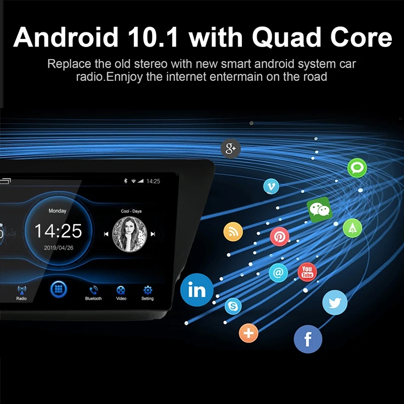 Автомагнитола 9 дюймов Android 10 1 стерео GPS-навигация Bluetooth USB-плеер 2 ГБ DDR3 + 16 для Kia K2