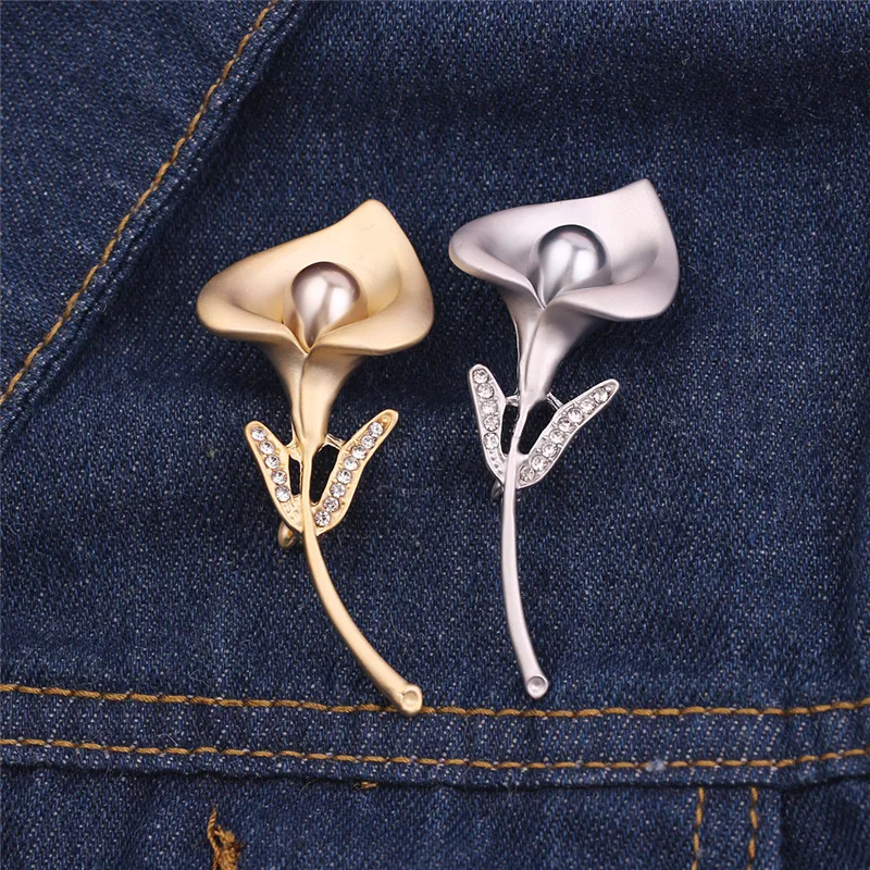 “Утреннее сияние” брошь в виде золотого и серебряного цвета Цвет имитация