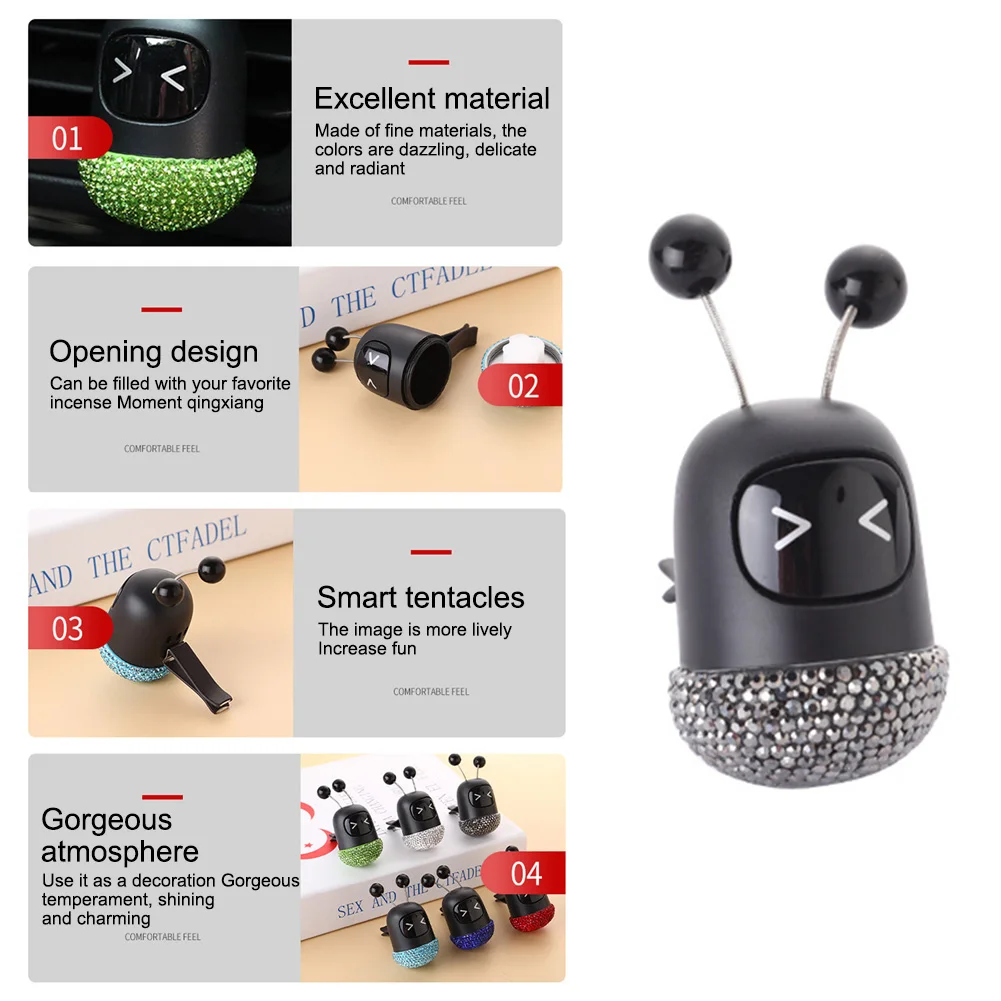 Освежитель воздуха для автомобиля робота ароматерапия духи с зажимом украшение