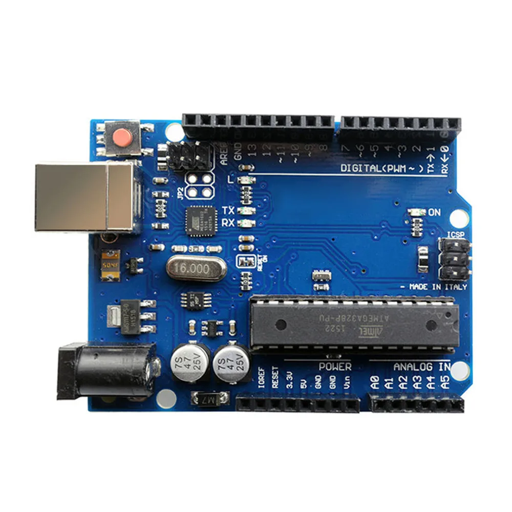 10 шт./лот для UNO R3 MEGA328P с USB кабелем + официальная коробка Arduino UNO|uno r3|uno r3 unouno for arduino |