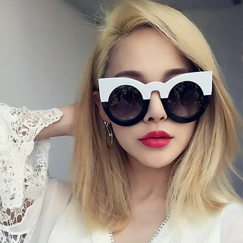 Женские солнцезащитные очки кошачий глаз роскошные брендовые дизайнерские