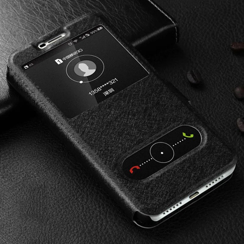 black Для Fundas huawei G Play mini чехол Quick с окошком для обзора, на застежке, чехол для huawei Honor 4C чехол CHM-U01 CHC-U01 из искусственной кожи чехол-накладка - Цвет: black