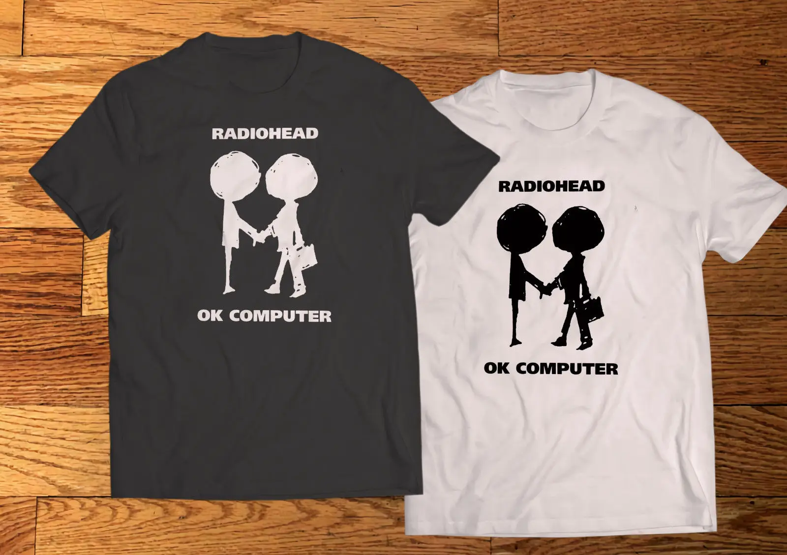 Радиоголова логотип ОК компьютер OKNOTOK Музыка для мужчин черный и белый футболка