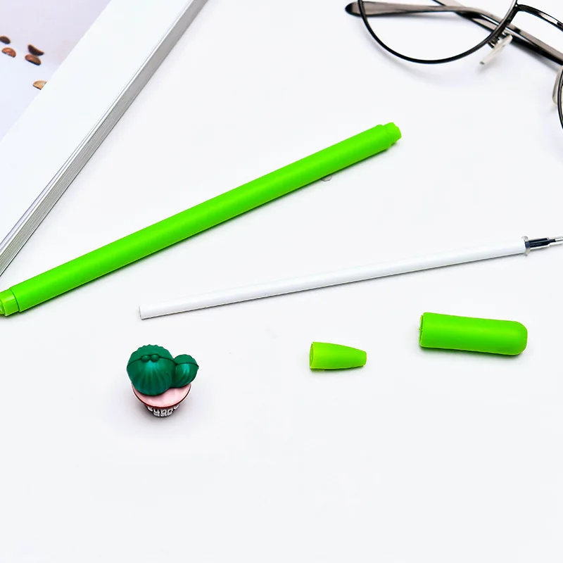 2 шт. 0 5 мм со стирающимися чернилами черные чернила для ручки кактус суккулентные