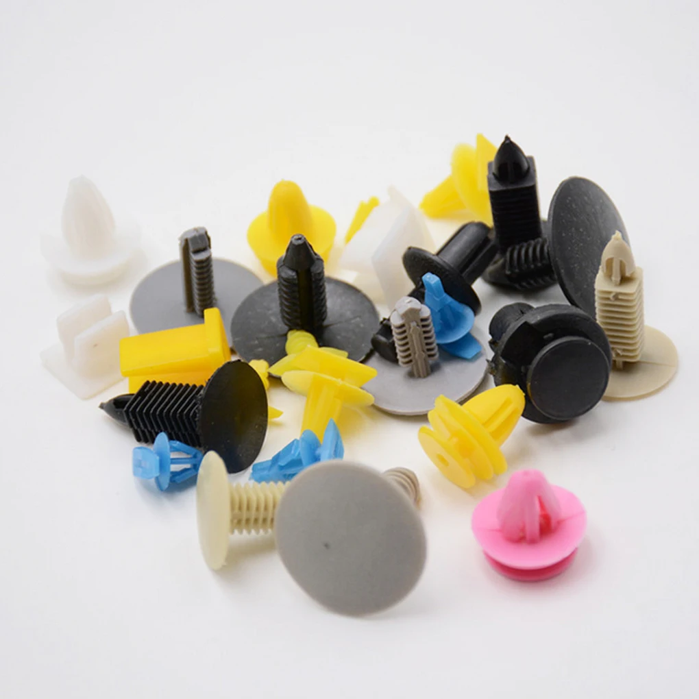 200 шт цвет случайные пластиковые заклепки автомобиля крыло бампер внутренняя