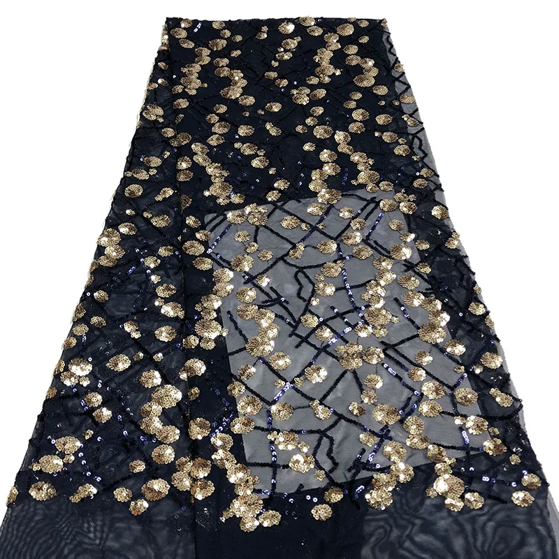 

Top selling graceful mock orange flowers Cord Lace with sequins ARF17 good quality wholesale price French Tulle Lace Fabric