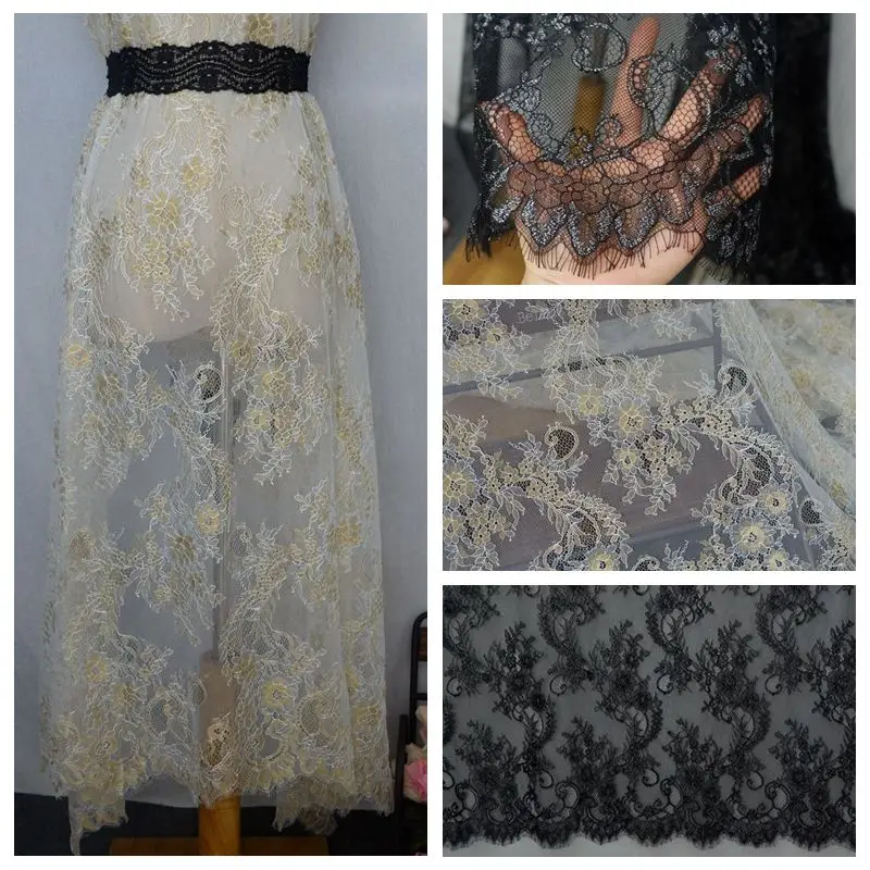 Золотая пряжа черная серебряная полноразмерная Высококачественная