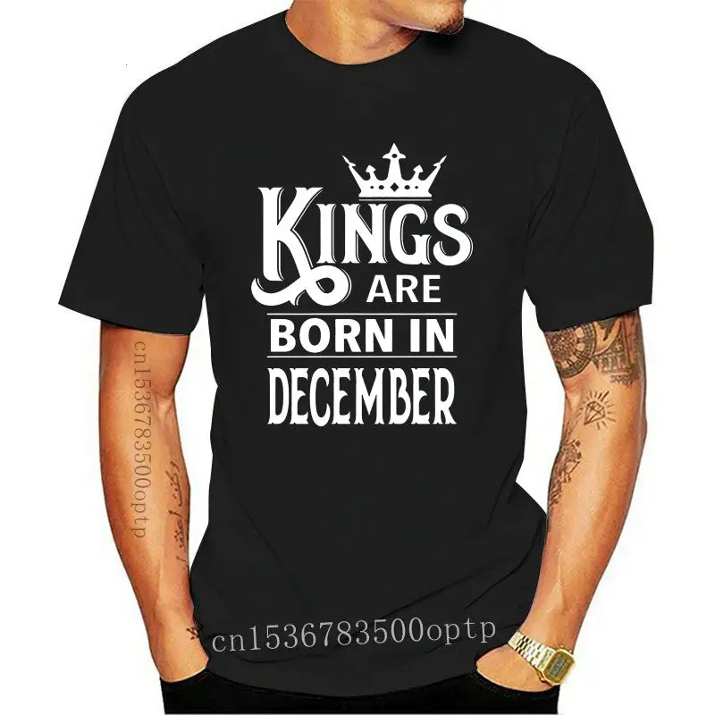 

Creative Fashion Kings Are Born In December Sagittarius Capricorn Mens Black T-Shirt Short O-Neck T Shirts For Men AZPFVURV