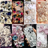 bling crystal diamond rhinestone 3d stones hard back cover for iphone 11 12 pro max for samsung s8 s9 s10 s20 s21 plus