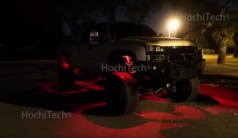 Светодиодные горные фонари водонепроницаемые для Тойота FJ Cruiser светодиодный автомобиль шасси свет светодиодный Рок свет многоцветный неоновый светодиодный фонарь комплект