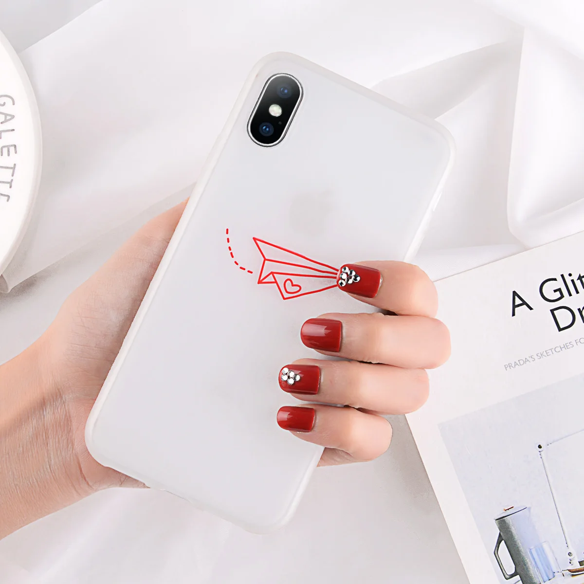 Светящийся силиконовый чехол KJOEW для iPhone 7, 6, 6s, 8 Plus, X, XR, XS, MAX, XS, мультипликационный мягкий чехол для телефона, TPU, чехол