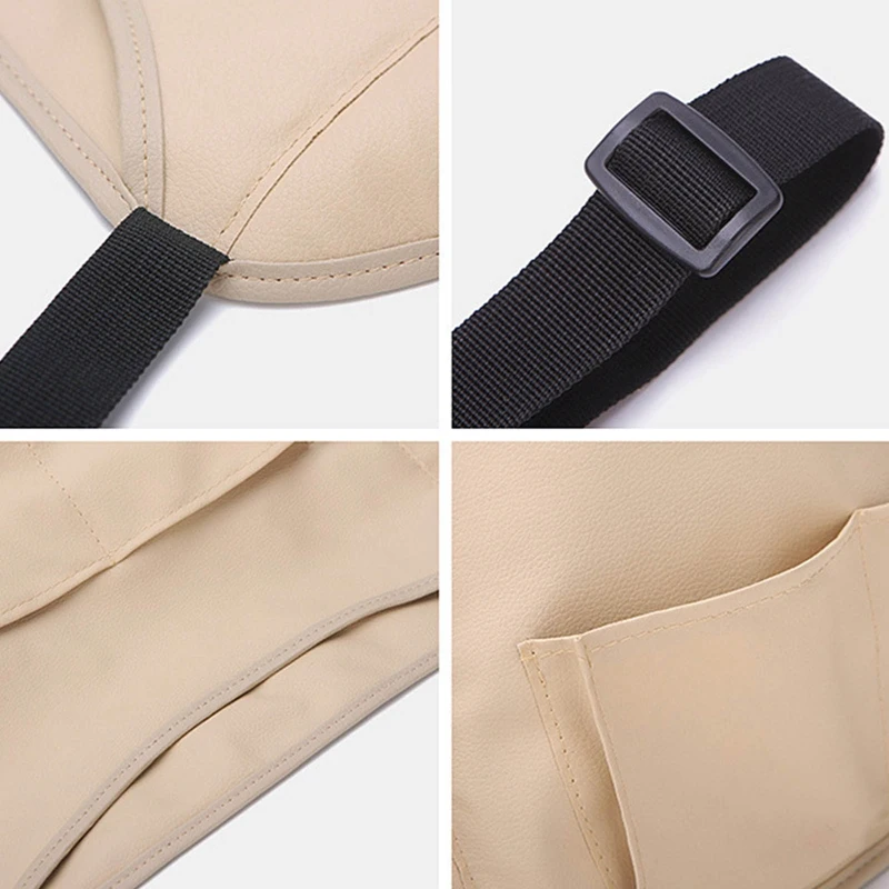 

Leather Car Interior Organizer Storage Bag Seat Back Large Capacity Pocket For Luggage Purse Phone Holder Auto Interior Parts