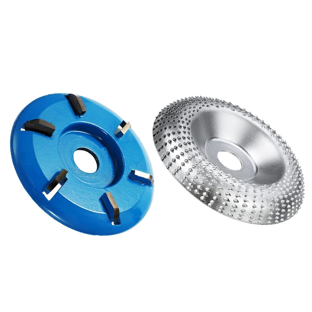 

2pcs Angle Grinding Wheel Abrasive Disc 6 Teeth Wood Carving Disc Woodworking Shaping Polishing Carving Disc for Angle Grinder
