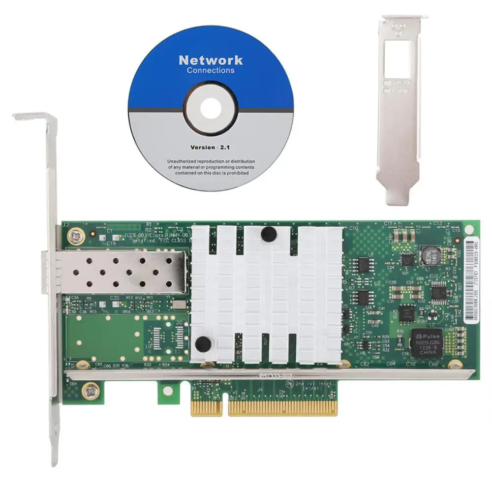 Для INTEL X520 DA1 82599EN PCI E 10G SFP волоконная сетевая карта Ethernet серверный адаптер|Сетевые
