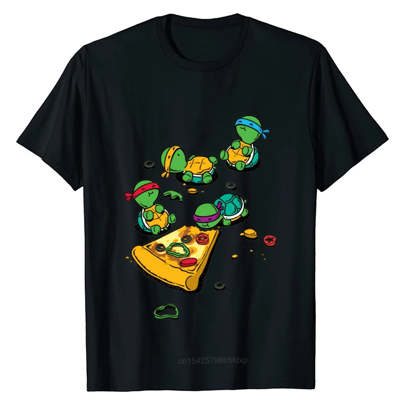 

Plain High Quality Men's T-Shirt Pizza Lover Tortoise T Shirt New Coming Women O-Neck Short Sleeve Men's T Shirt Hot Sale