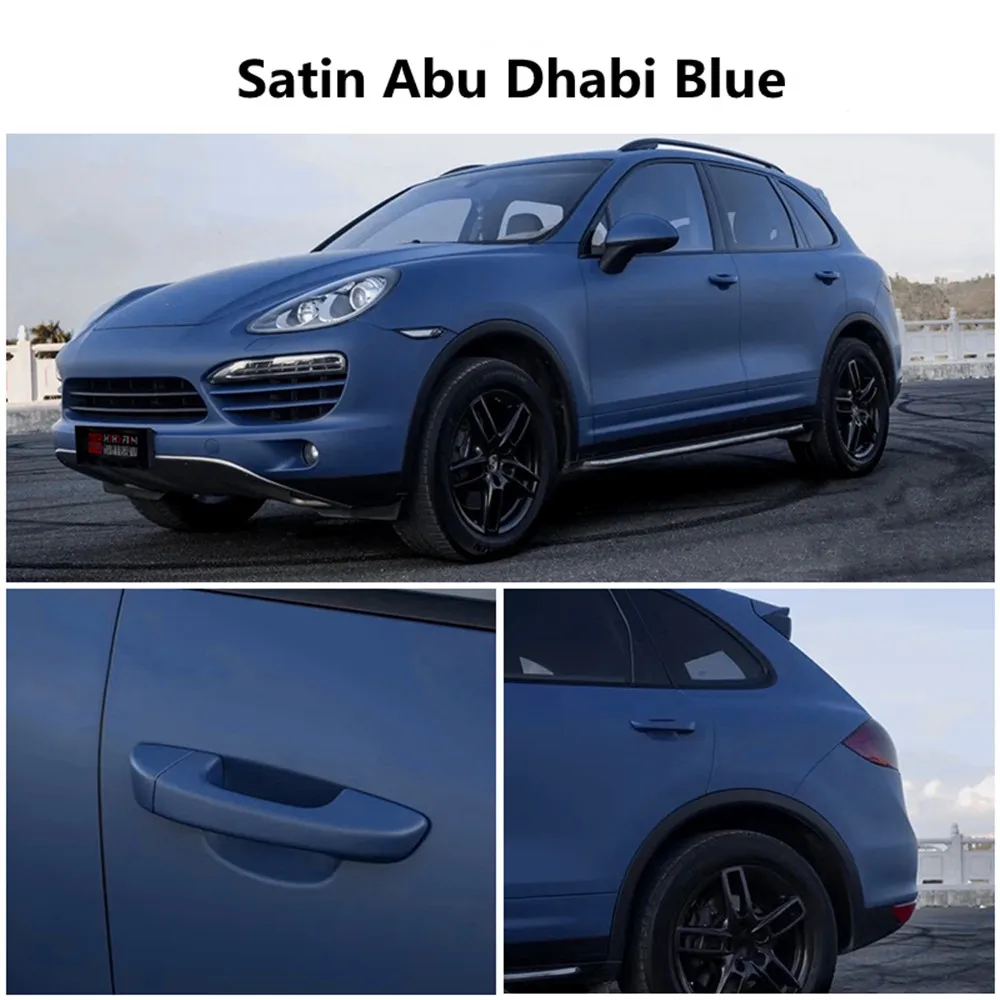 

Sunice Matte Blue Vinyl Car Wrap Film Sticker Decal Bubble Free Car Wrapping Styling Car Decoratio Matte Vinyl Film