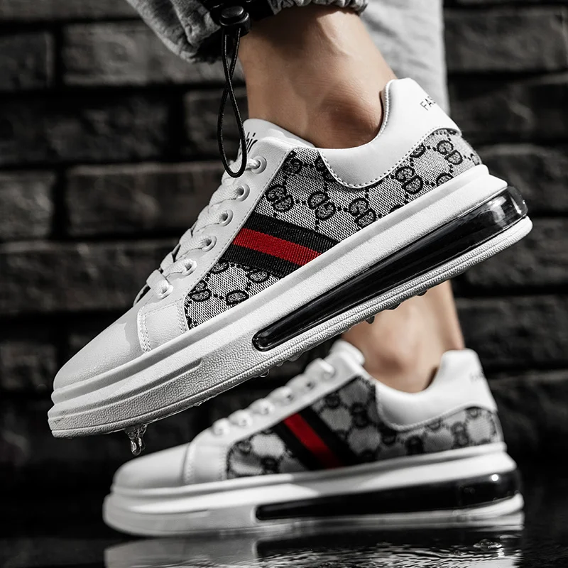 

Men Casual Shoes Air Cushion Sneakers Men Leather Shoes Man Platform Oxford Zapatos Hombre Chaussure Homme Sneakers