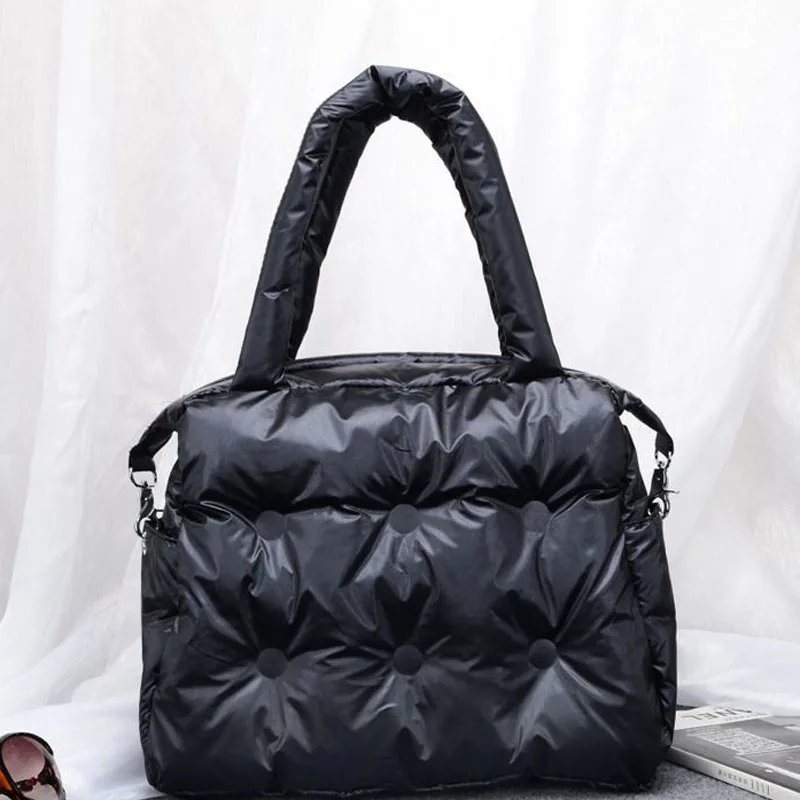 Женская сумка с перьями Повседневная через плечо хлопковой подкладкой зима 2019 |