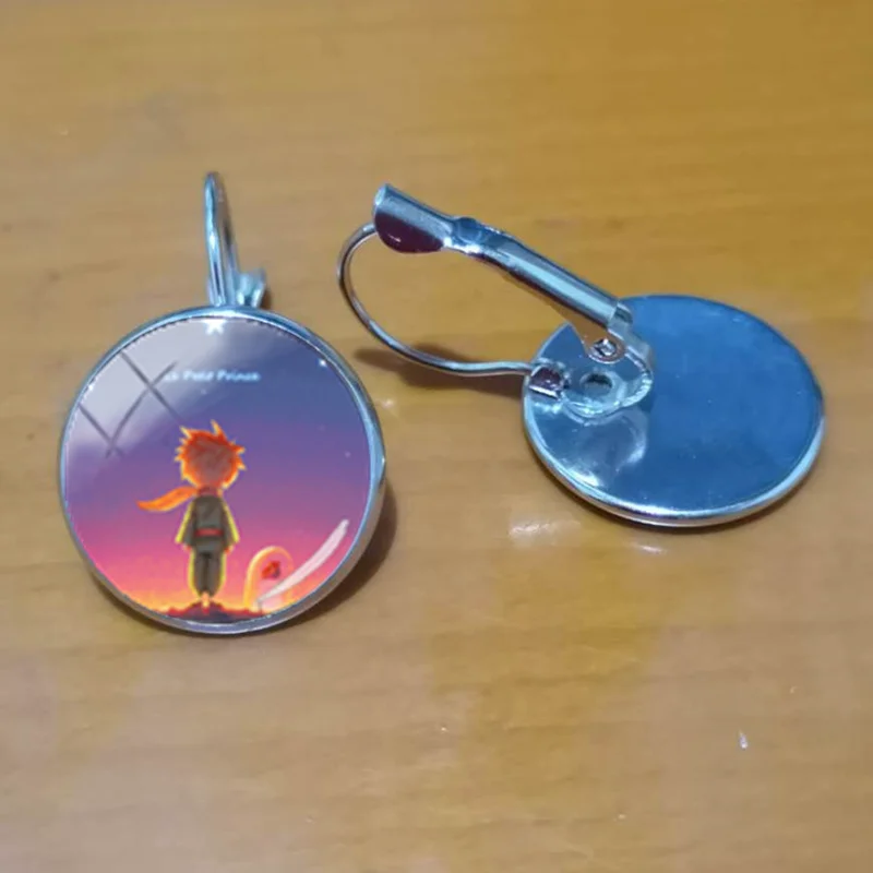 Silver / Новая мода Le Petit Prince Hook Серьги маленькое украшение Маленький принц французский Сказочный Стиль серьги аксессуары - Окраска металла: Silver