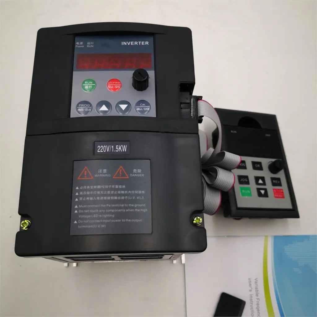 1.5KW 220V(black) VFD инвертор 220 кВт/110 кВт/4 кВт преобразователь частоты ZW-AT1 3P в/в выход ЧПУ шпиндель управления скоростью двигателя VFD конвертер - Цвет: 1.5KW 220V(black)