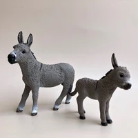 german schlaich13772 early childhood cognitive education donkey simulation action figure animal scenes model collect toys