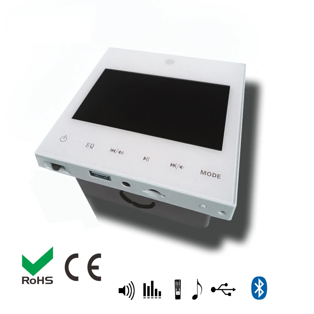 Настенный мини усилитель мощности 115102 15 Вт 4 канала с USB/SD/AUX/Bluetooth/FM для дома