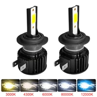 2pcs car lights led h7 12000lm h4 lamp for car headlight bulbs h11 h1 h8 h9 9005 9006 hb3 hb4 turbo h7 led bulbs 12v 24v
