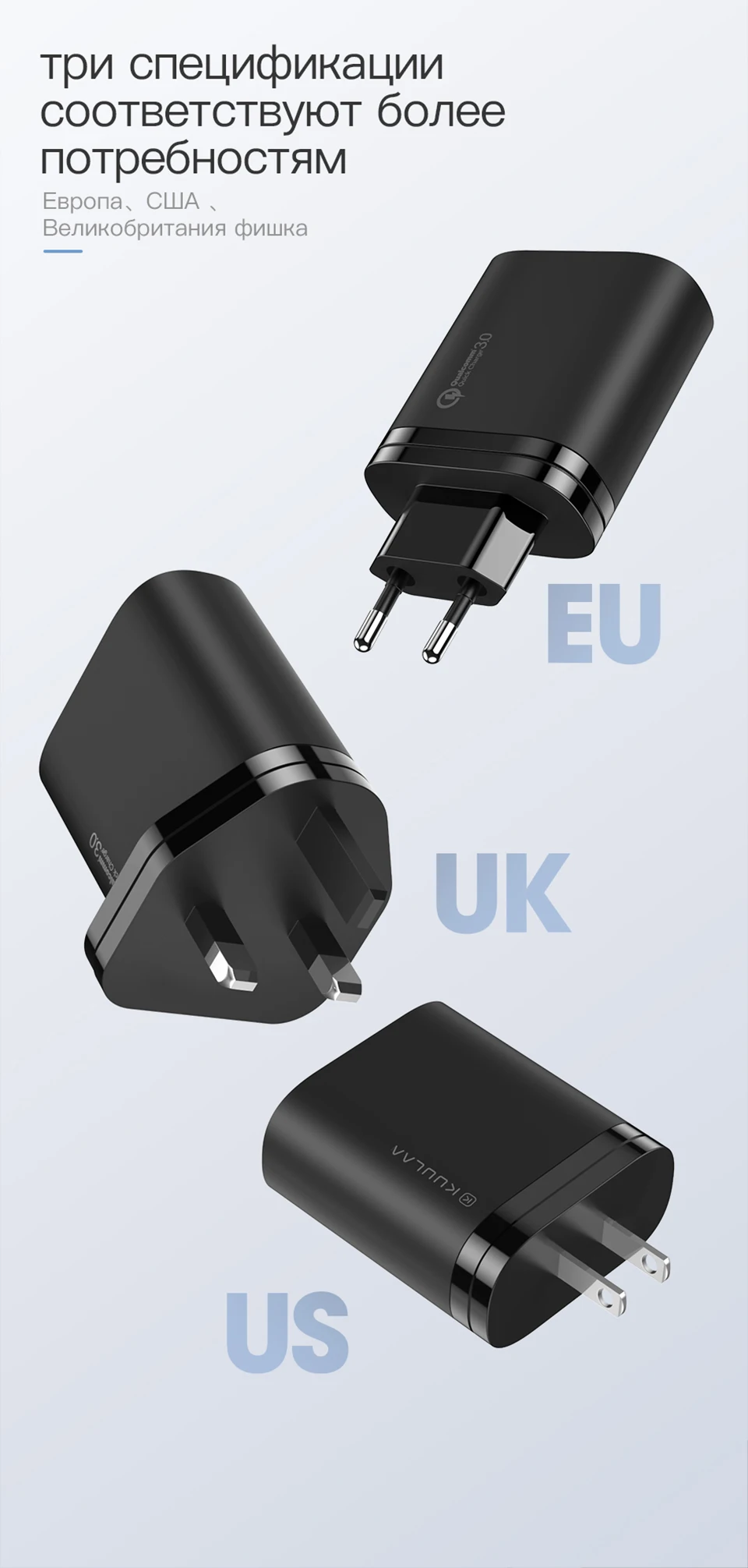 KUULAA Quick Charge 4,0 3,0 36 Вт USB зарядное устройство PD 3,0 Supercharge Быстрая зарядка зарядное устройство для телефона для Xiaomi Mi 9 8 iPhone X XR XS Max