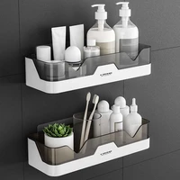 wall mounted bathroom cosmetic storage shower storage box toilet rack kitchen storage basket shampoo rack shower accessories