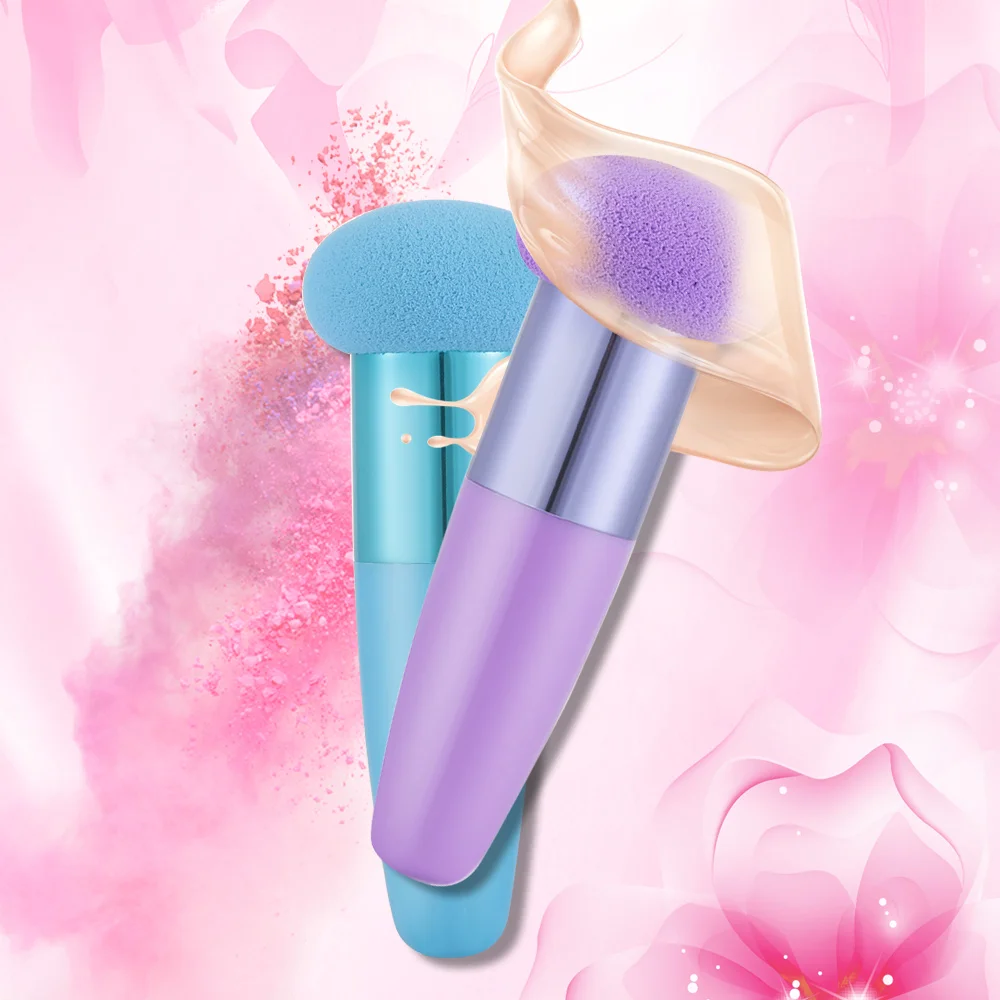 

Hot 1PCS cream foundation brush mushroom head liquid sponge brush optional solid color cosmetic tools