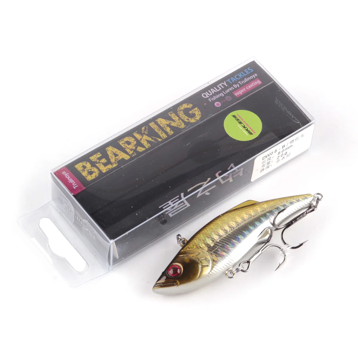 1 шт. 3D Глаза рыболовные приманки гольян твердая приманка 2 крючки кренкбейт