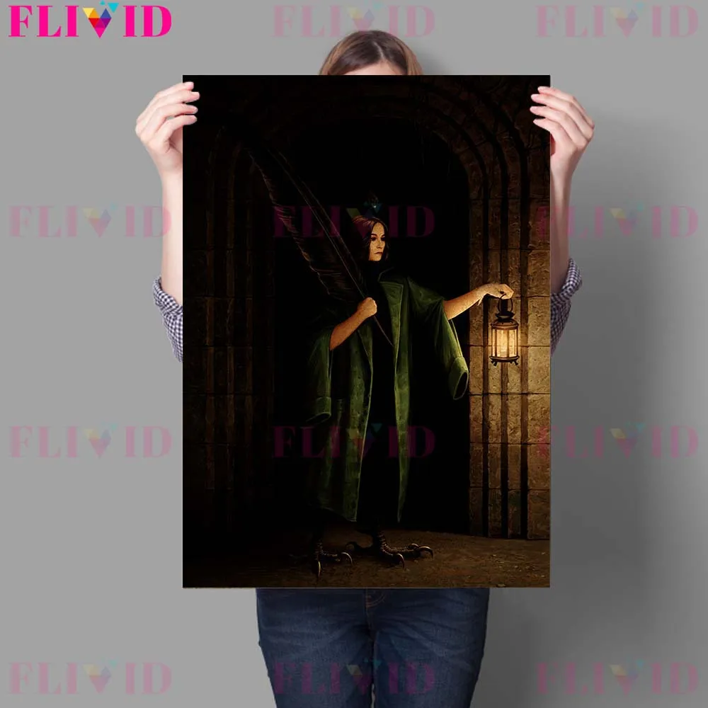 Настенная картина мантис монстр сестры и оракул раскрытие холст живопись демон