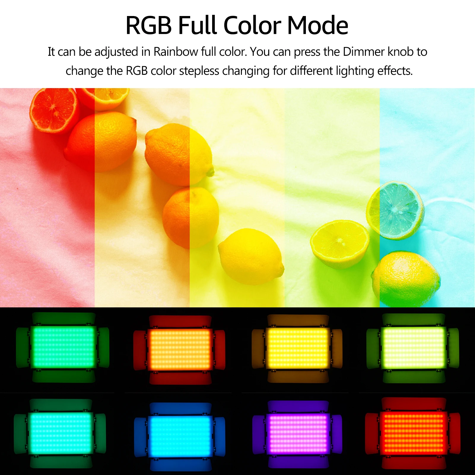Tolifo GK S60RGB 60 Вт RGB светодиодный светильник для видеосъемки 3200K 5600K с регулируемой