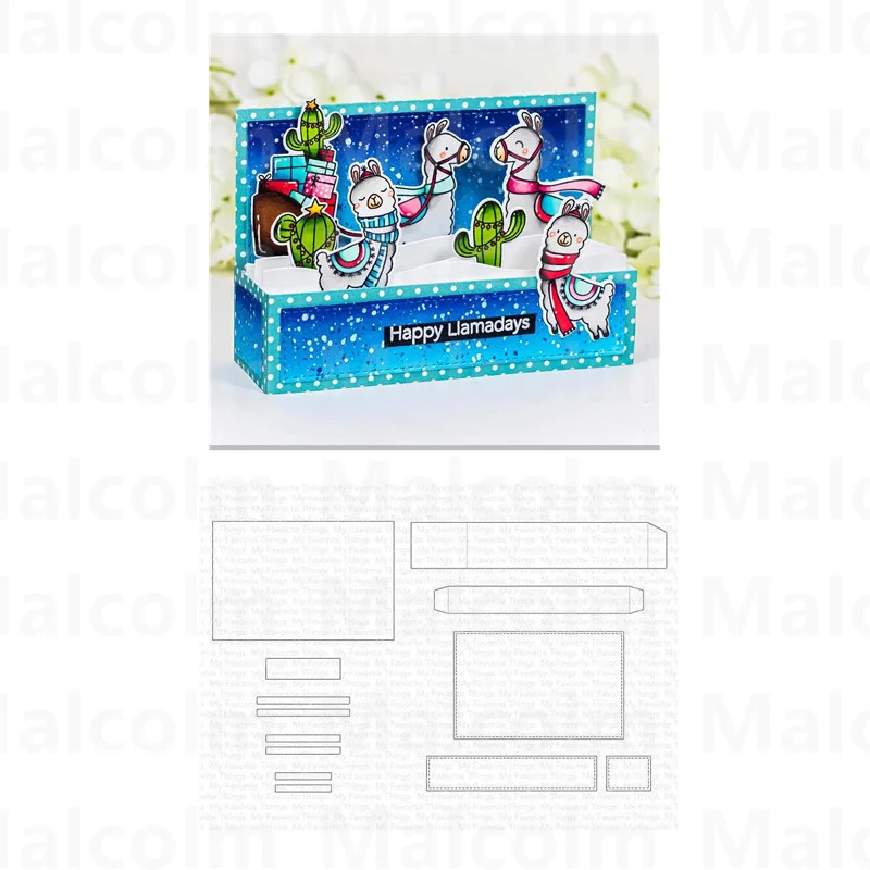 

Mini Slimline Outside The Box Metal Cutting Dies For Craft Making Greeting Card Scrapbooking and Album Paper No Stamps 2021 New