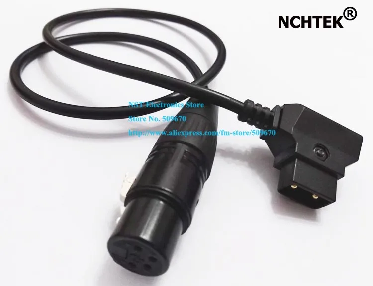NCHTEK 2Pin D Tap к Din 4Pin XLR для питания аккумулятора адаптер кабель Dtap DC12V около 50