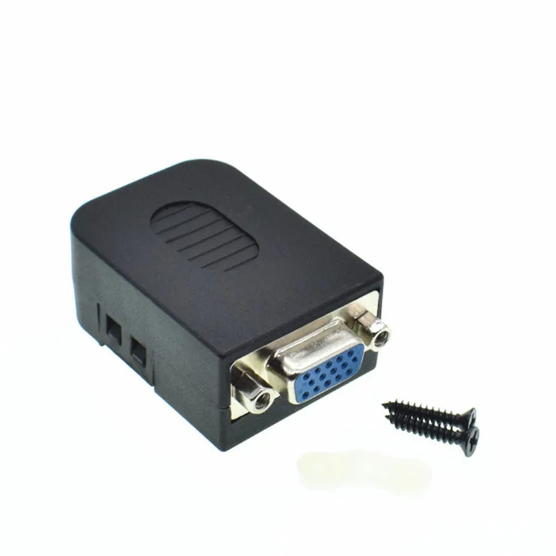 15 контактный разъем адаптера DB15 папа VGA с пластиковой крышкой 3 + 6 кабель для