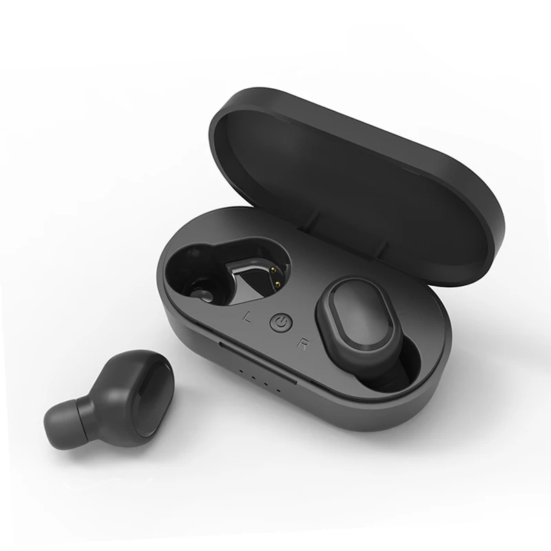 Черный Новинка Bluetooth 5,0 TWS наушники против Redmi Airdots беспроводные наушники микрофон IPX6 Водонепроницаемая гарнитура для IPhone Xiaomi huawei samsung - Цвет: Черный