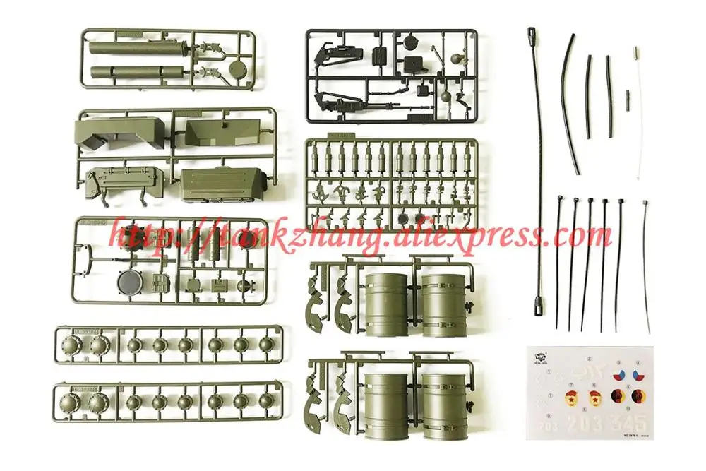 HENG LONG 3939 1 RC tank русский T72 / T 72 1/16 запасные части No. Пластиковые