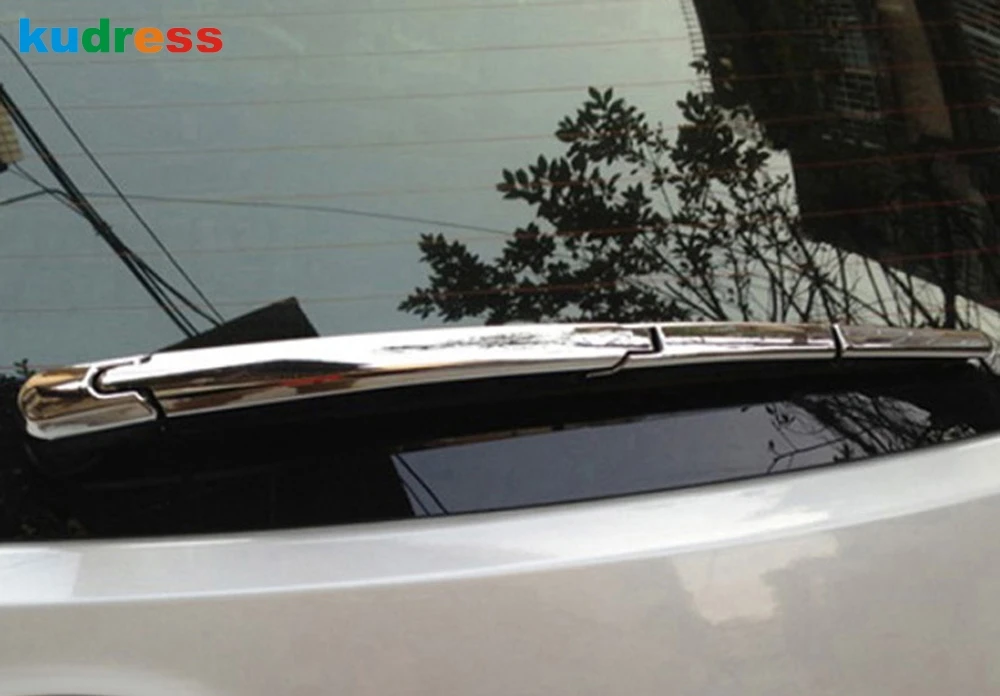 Для Hyundai Santa Fe 2013 2014 2015 ABS хромированный задняя крышка стекла отделка хвост щётки